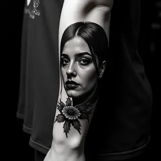 Simple & Meaningful Trash Polka Arm Tattoos for Girls