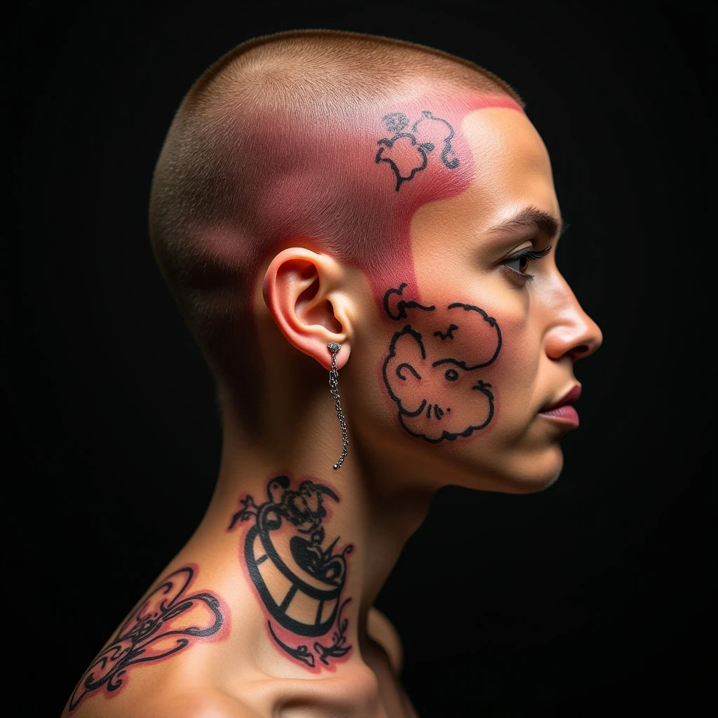 Tiny Trash Polka Head Tattoos & Their Powerful Meanings