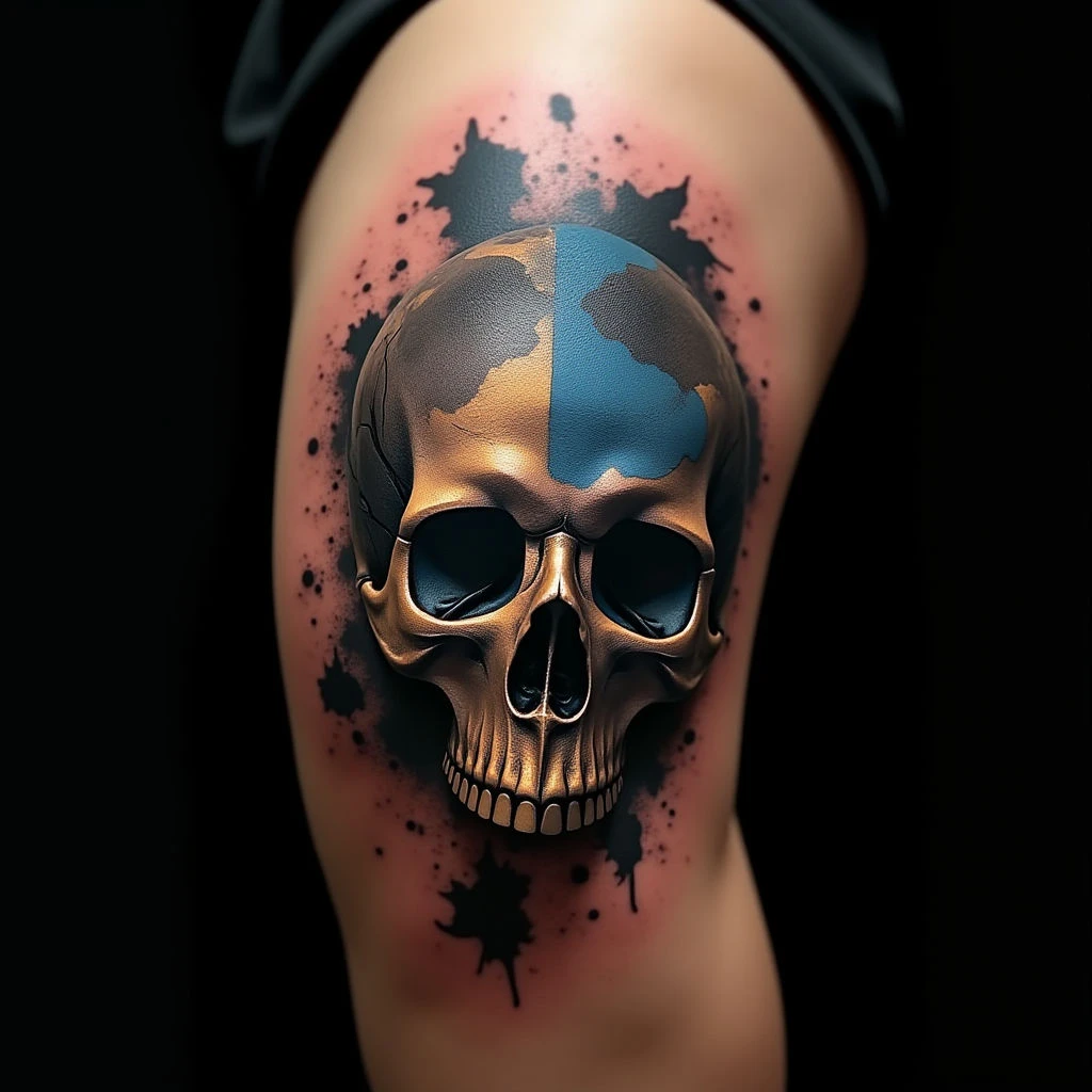 Powerful Knee Tattoos for Women: Trash Polka Meanings & Designs