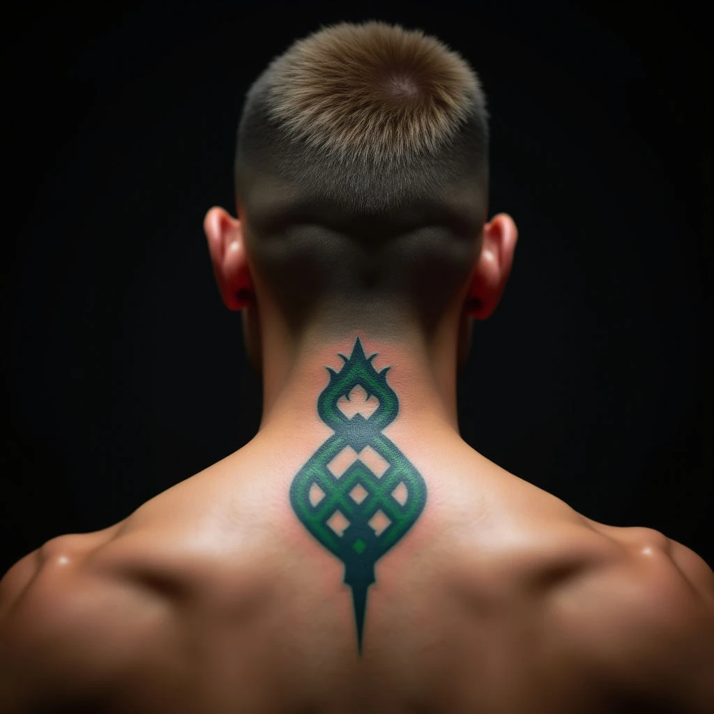 Small Tribal Tattoos Behind Ear for Boys with Meaning