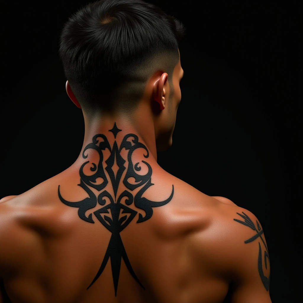 Gothic Polynesian Neck Tattoos: Exploring Tribal Designs & Meanings