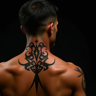 Gothic Polynesian Neck Tattoos: Exploring Tribal Designs & Meanings