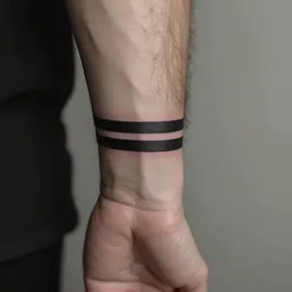 What Does a Two Black Bands Tattoo Mean?