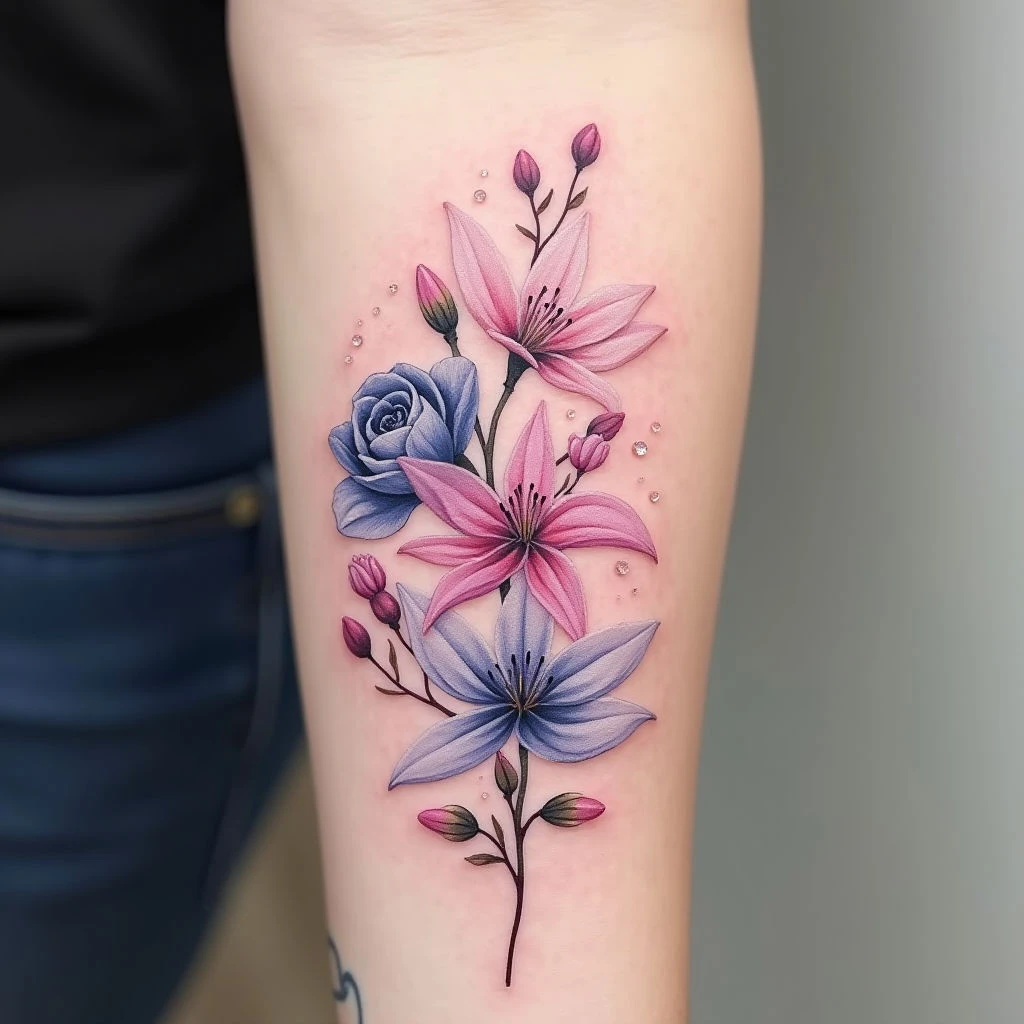 Unique Flower Tattoo Designs for Females