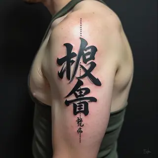 Unique Lettering Tattoo Designs for Men