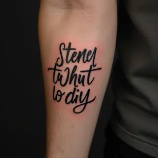 Unique Lettering Tattoo Ideas for Men