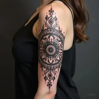 Unique Sleeve Tattoo Ideas for Females: A Guide to Dotwork & Meditative Design