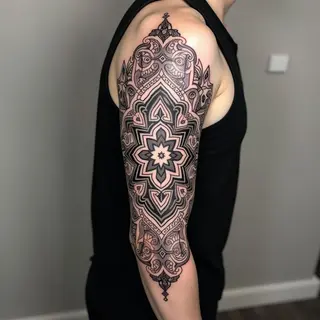 Upper Arm Sleeve Tattoo Ideas: A Geometric & Spiritual Guide
