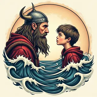 Viking Tattoo: A Shared Legacy for Fathers and Sons