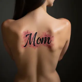 Beautiful Baby Name Tattoos for Mom: Watercolor Designs