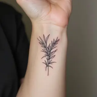 Elegant Japanese Wrist Tattoo Design