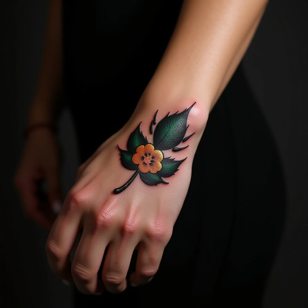 Tiny Trash Polka Wrist Tattoos for Women