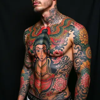 Intricate Yakuza Irezumi Full Body Suit